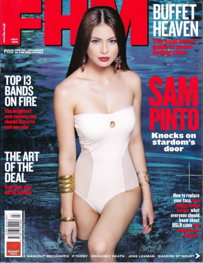 FHM PHILIPPINES magazine side cover  July 2010