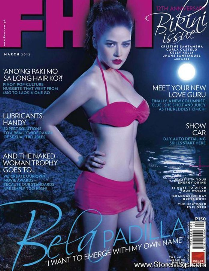 FHM PHILIPPINES magazine side cover  March 2012