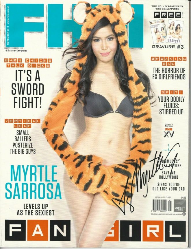 FHM PHILIPPINES magazine side cover  November 2014