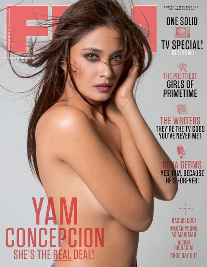 FHM PHILIPPINES magazine side cover  September 2015