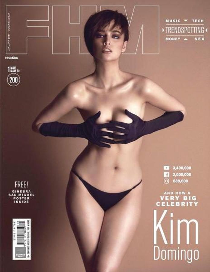 FHM PHILIPPINES magazine side cover  January 2017