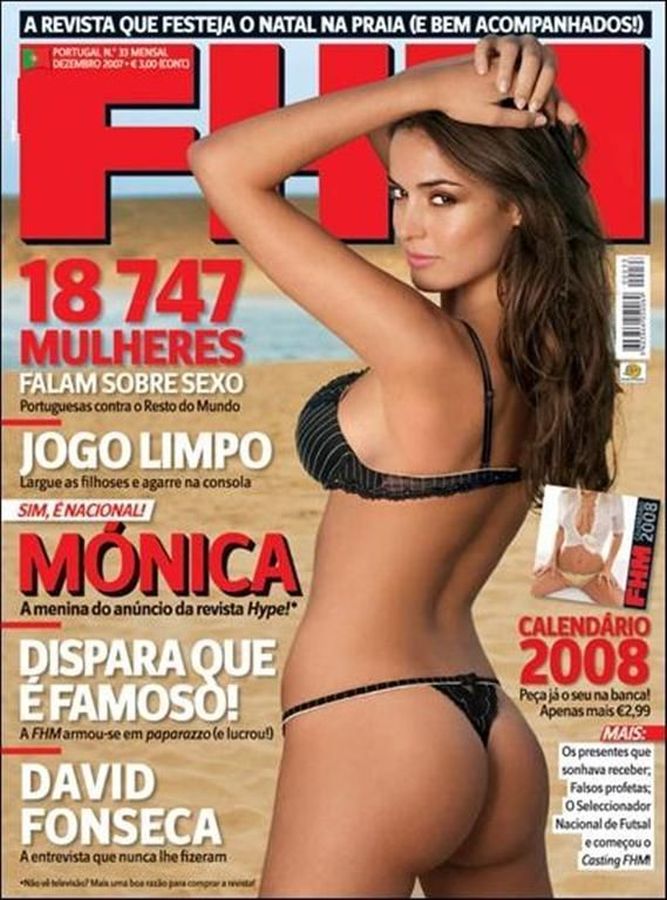 FHM PORTUGAL magazine side cover  December 2007