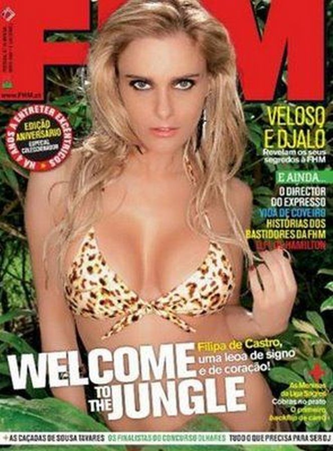 FHM PORTUGAL magazine side cover  April 2009