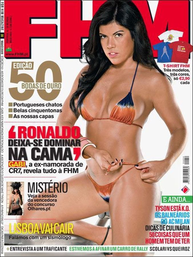 FHM PORTUGAL magazine side cover  May 2009