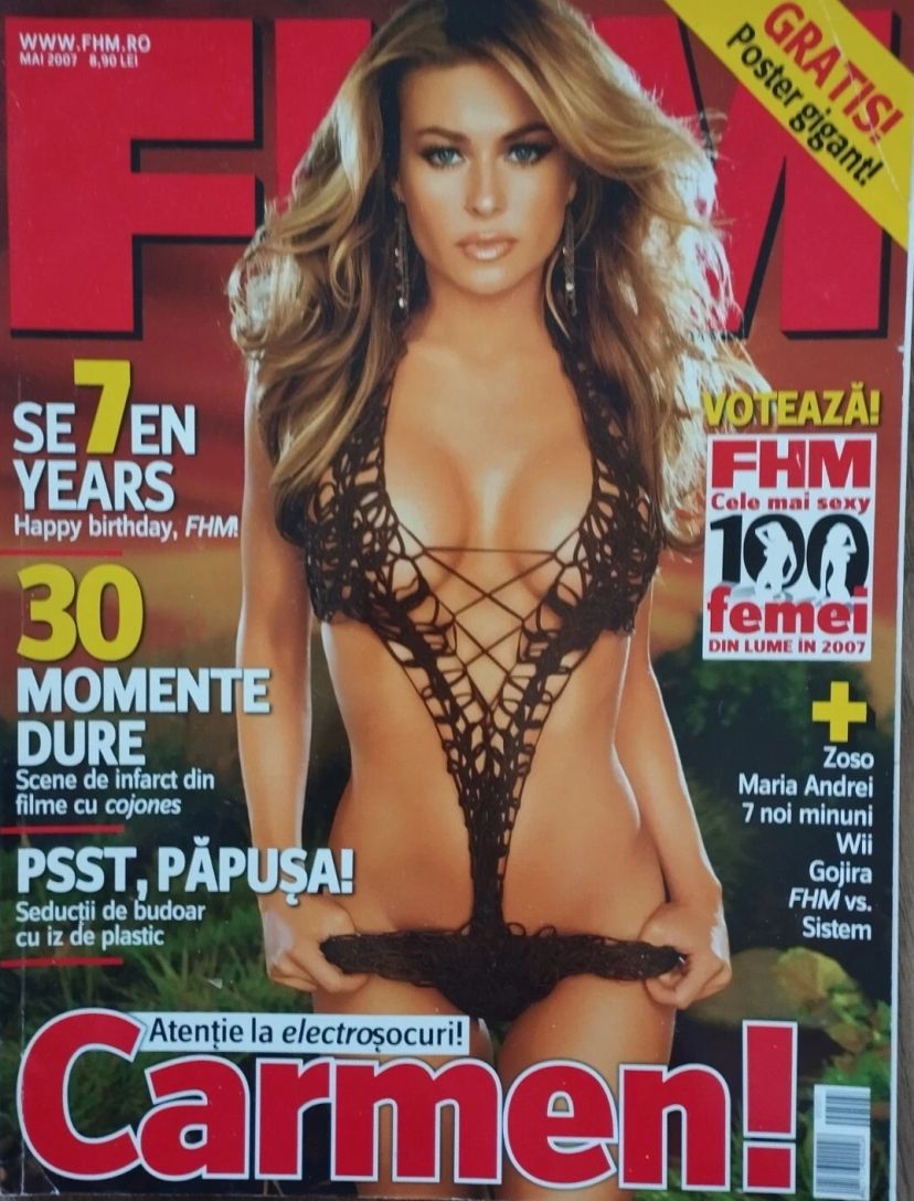 FHM ROMANIA magazine side cover  May 2007