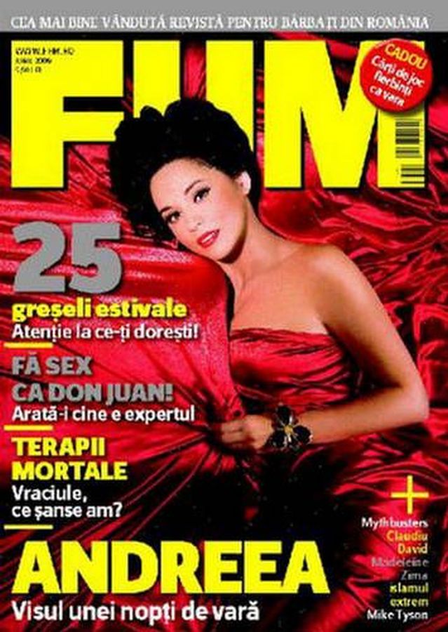 FHM ROMANIA magazine side cover  June 2009