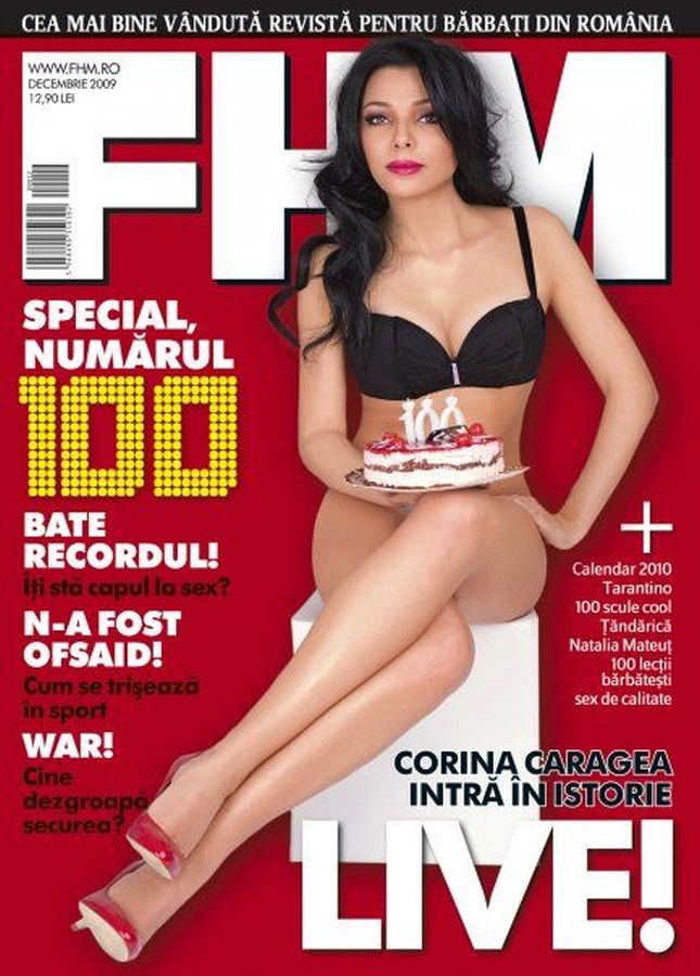 FHM ROMANIA magazine side cover  December 2009