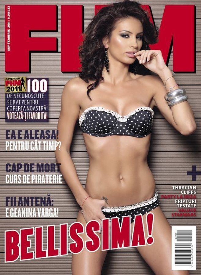 FHM ROMANIA magazine side cover  September 2011