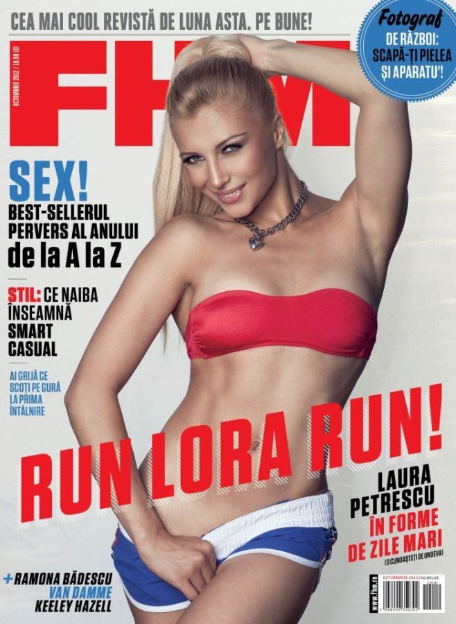 FHM ROMANIA magazine side cover  October 2012