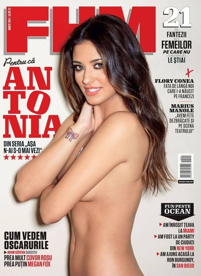 FHM ROMANIA magazine side cover  March 2014