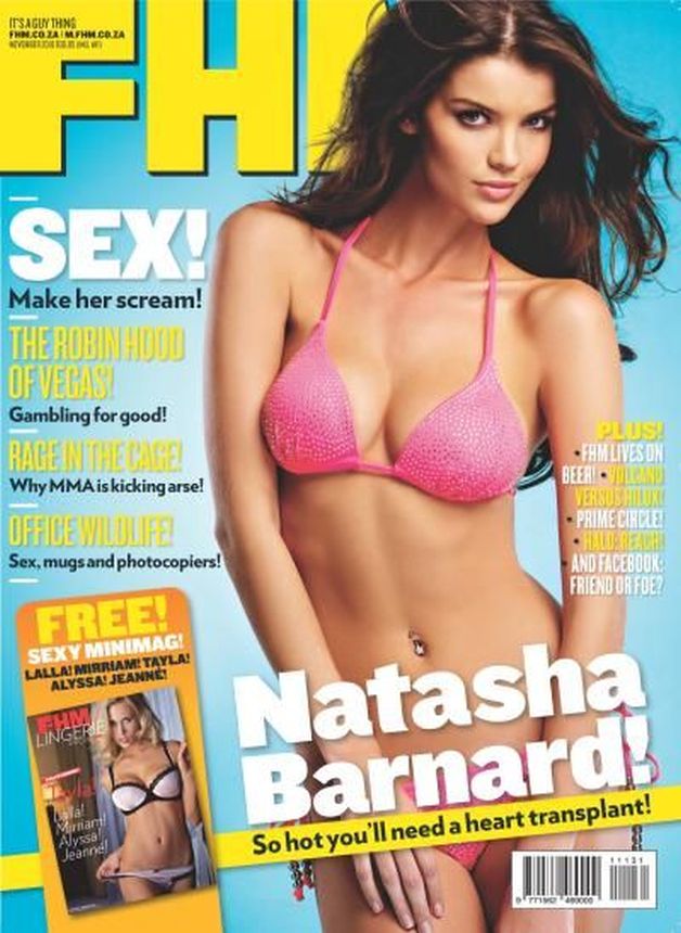 FHM SOUTH AFRICA magazine side cover  November 2010