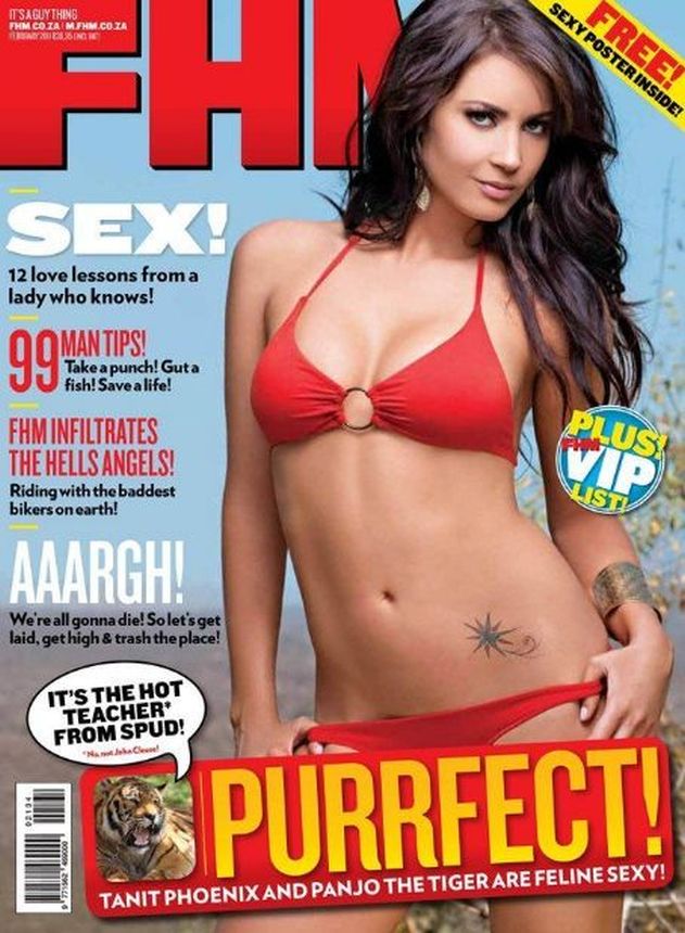 FHM SOUTH AFRICA magazine side cover  February 2011