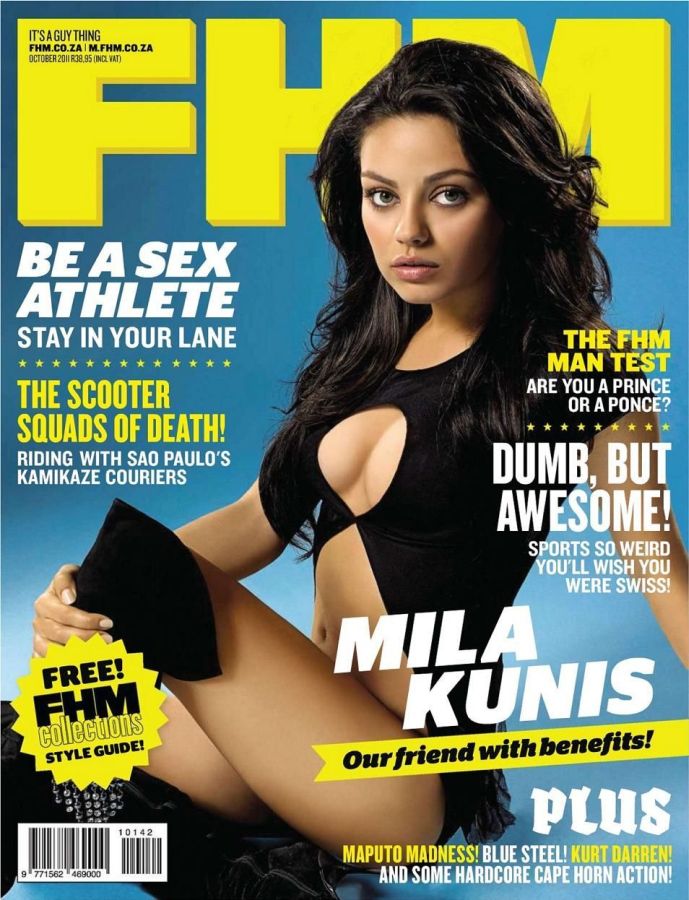 FHM SOUTH AFRICA magazine side cover  October 2011