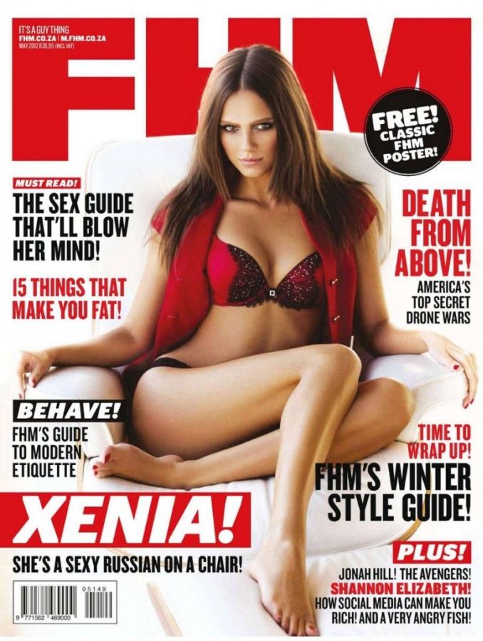 FHM SOUTH AFRICA magazine side cover  May 2012