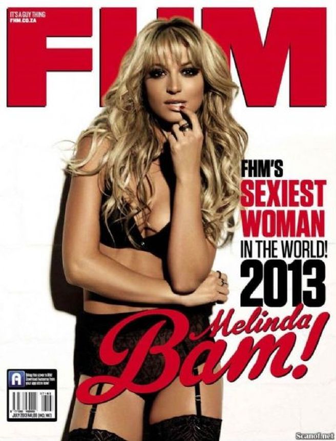 FHM SOUTH AFRICA magazine side cover  July 2013