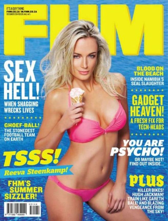 FHM SOUTH AFRICA magazine side cover  December 2015