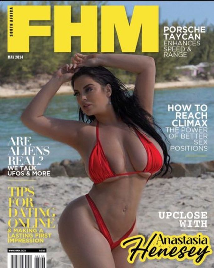 FHM SOUTH AFRICA magazine side cover  May 2024