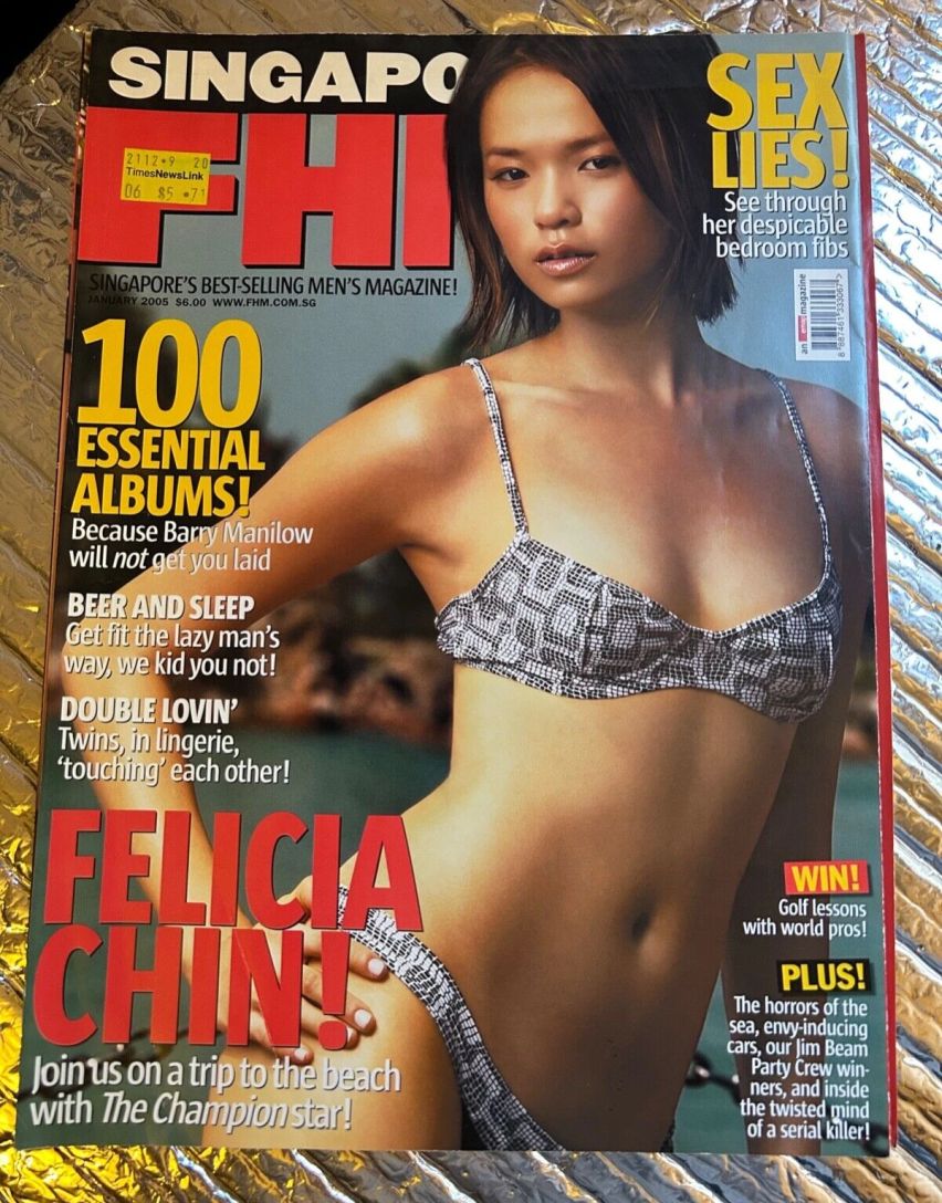 FHM SINGAPORE magazine side cover  January 2005