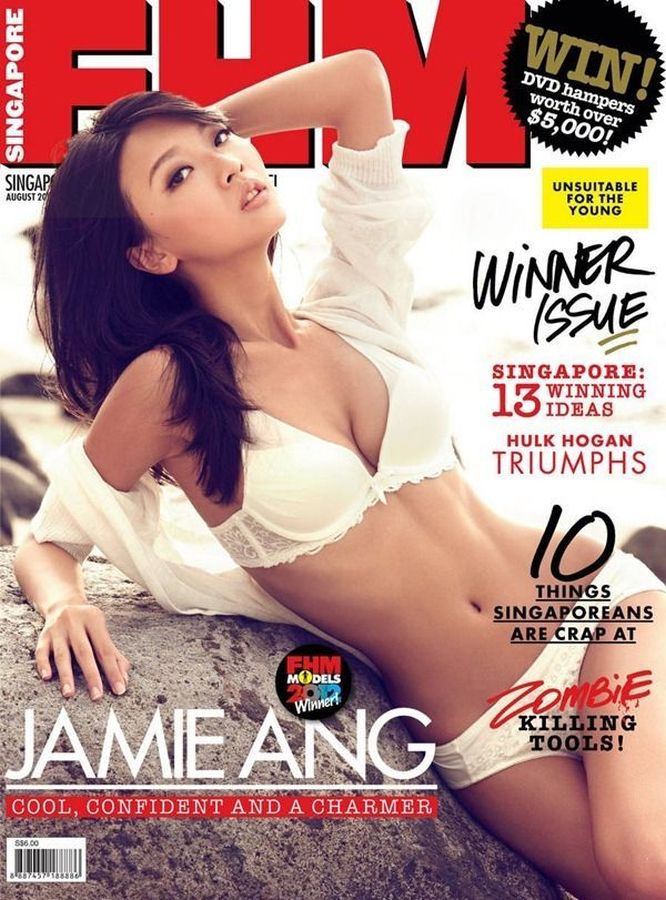 FHM SINGAPORE magazine side cover  August 2012