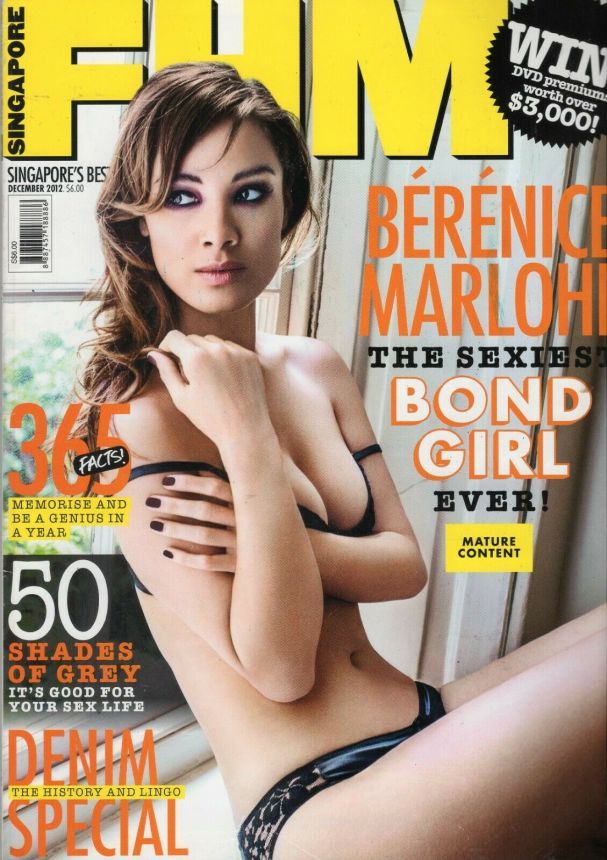 FHM SINGAPORE magazine side cover  December 2012