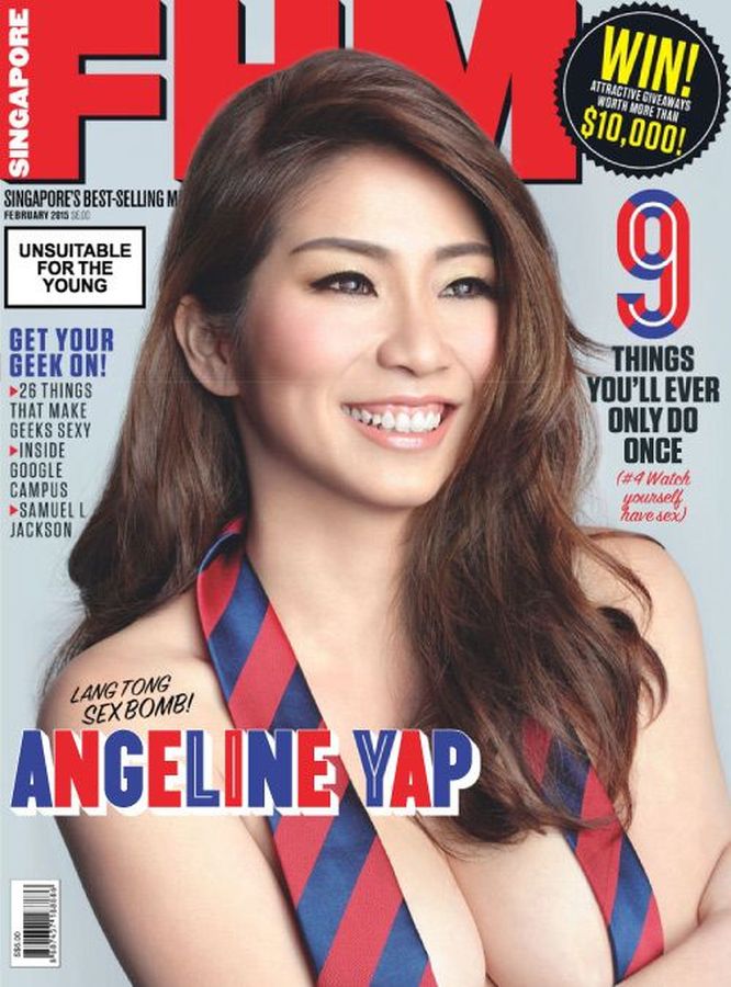 FHM SINGAPORE magazine side cover  February 2015