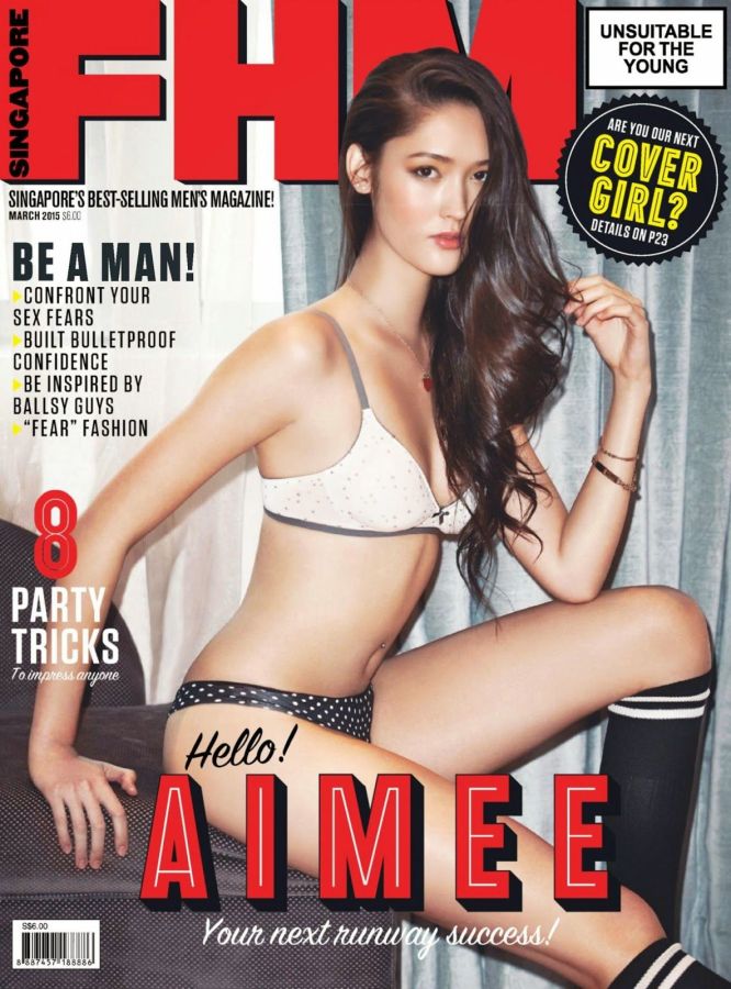 FHM SINGAPORE magazine side cover  March 2015