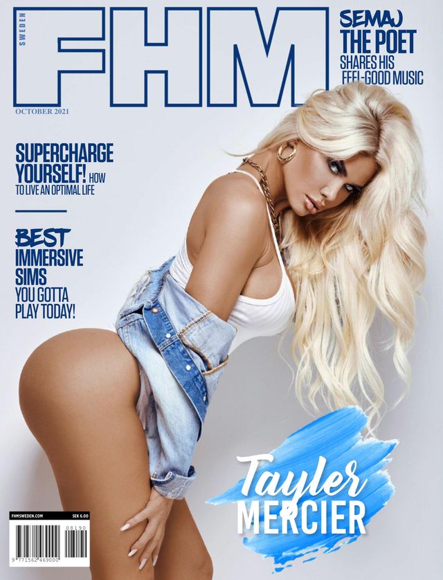 FHM SWEDEN magazine side cover  October 2021
