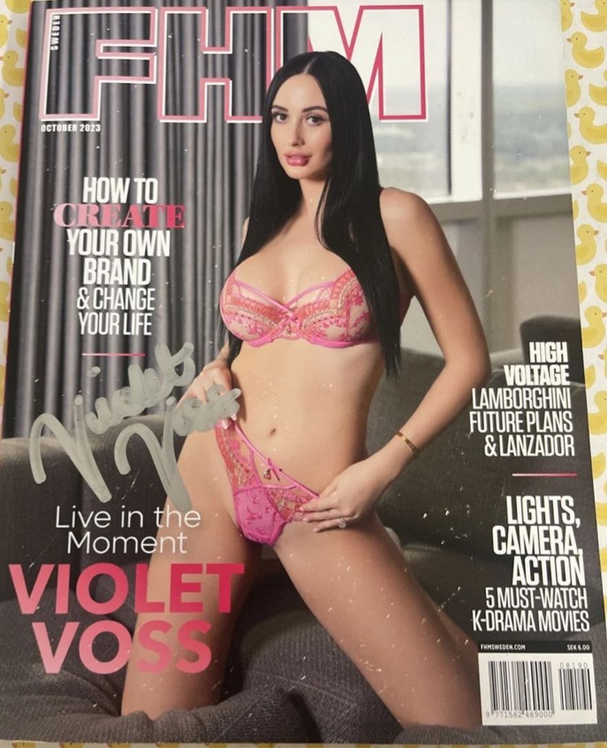 FHM SWEDEN magazine side cover  October 2023