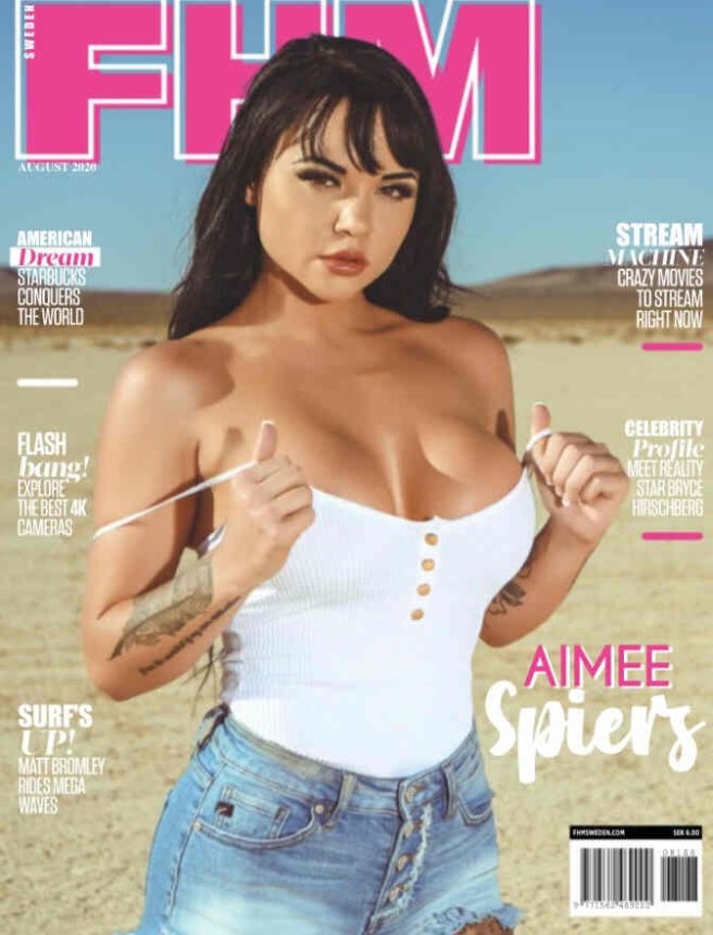 FHM SWEDEN magazine side cover  August 2020