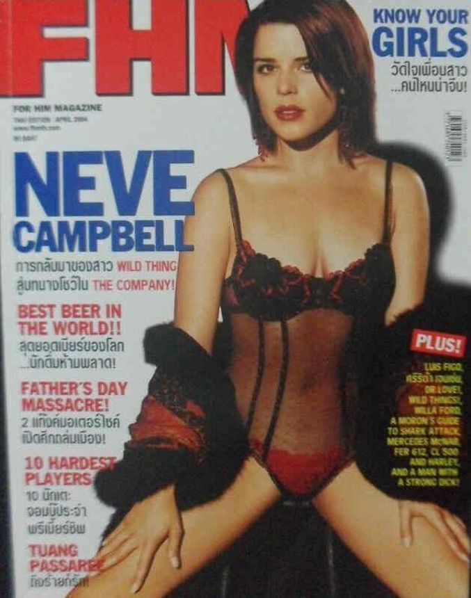 FHM THAILAND magazine side cover  April 2004