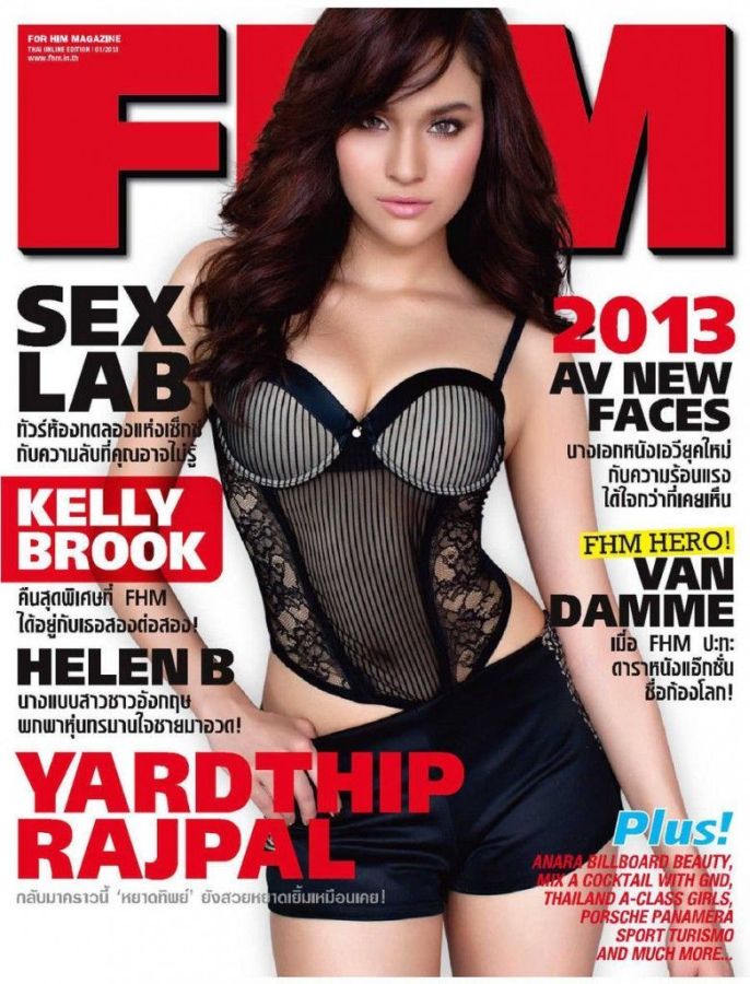 FHM THAILAND magazine side cover  January 2013