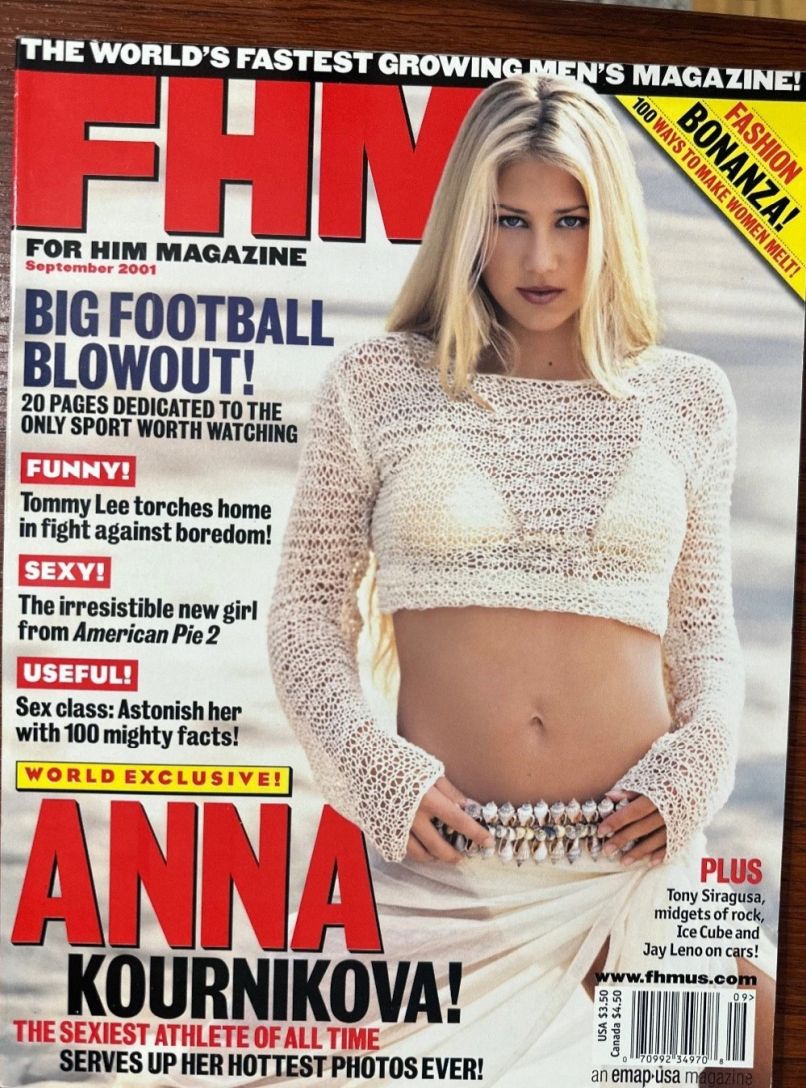 FHM USA magazine side cover Issue 14  September 2001