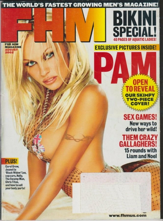 FHM USA magazine side cover Issue 24  August 2002