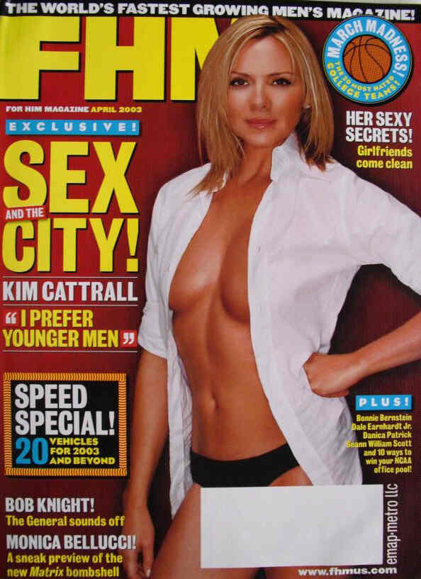 FHM USA magazine side cover  April 2003