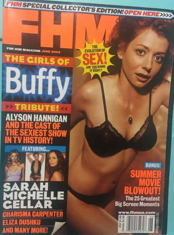FHM USA magazine side cover  June 2003