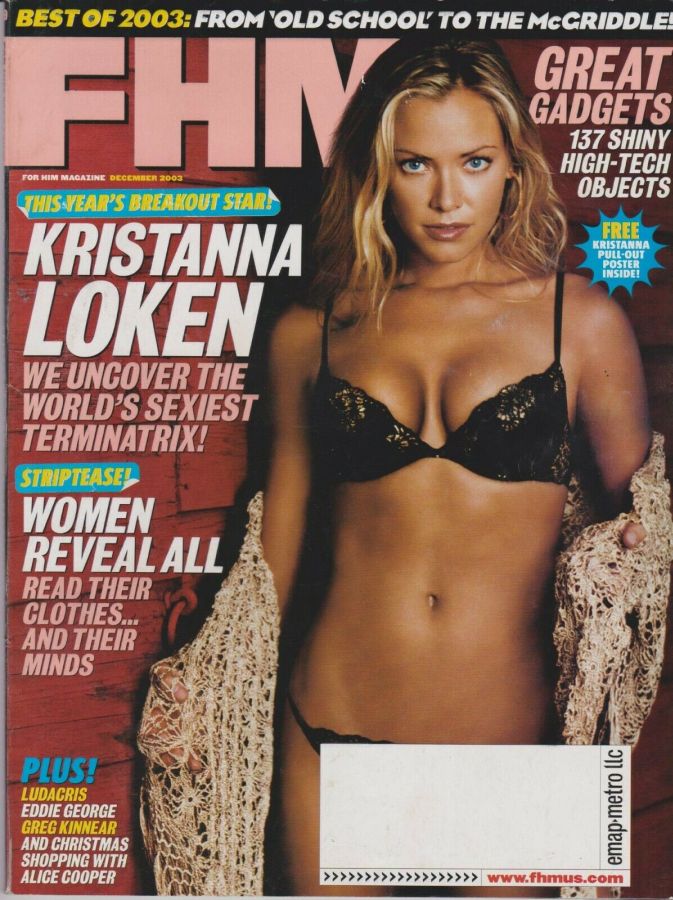 FHM USA magazine side cover Issue 39  December 2003