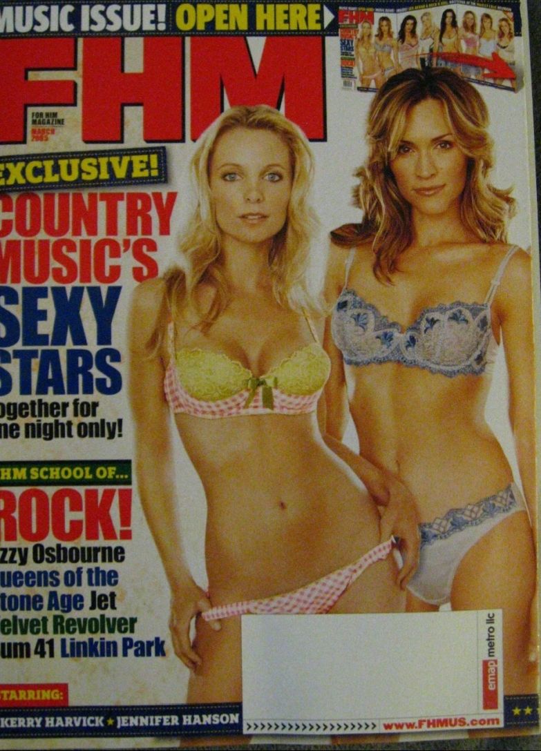 FHM USA magazine side cover  March 2005