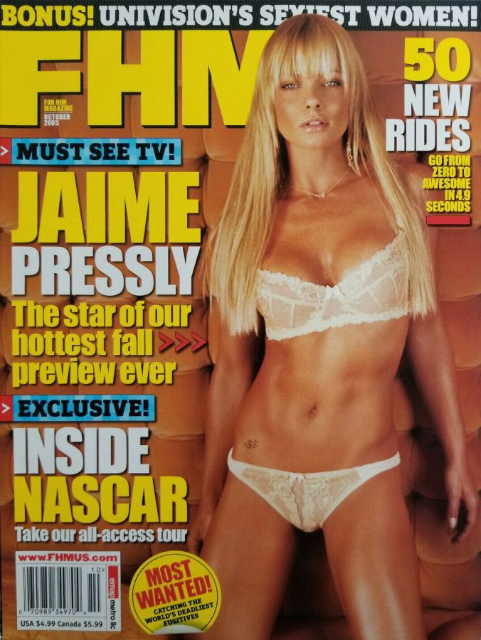FHM USA magazine side cover Issue 61  October 2005