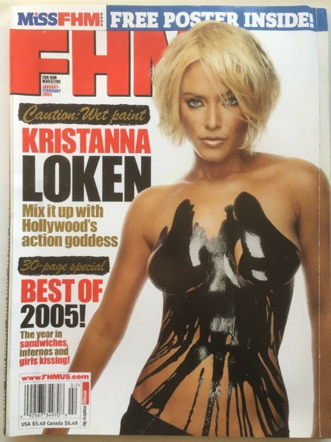FHM USA magazine side cover  January/February 2006