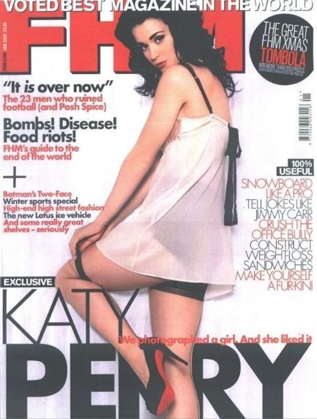 FHM USA magazine side cover  January 2009