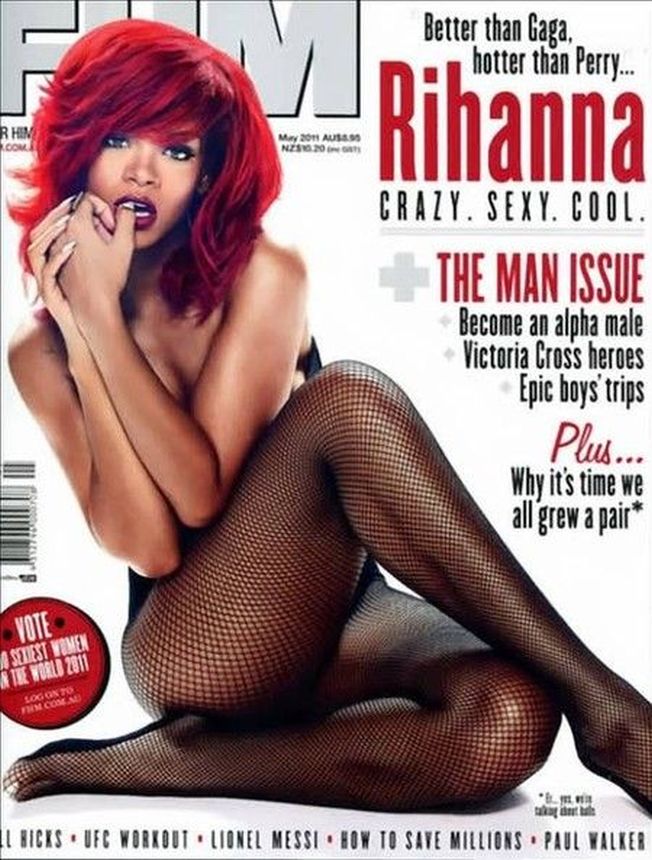 FHM USA magazine side cover  May 2011