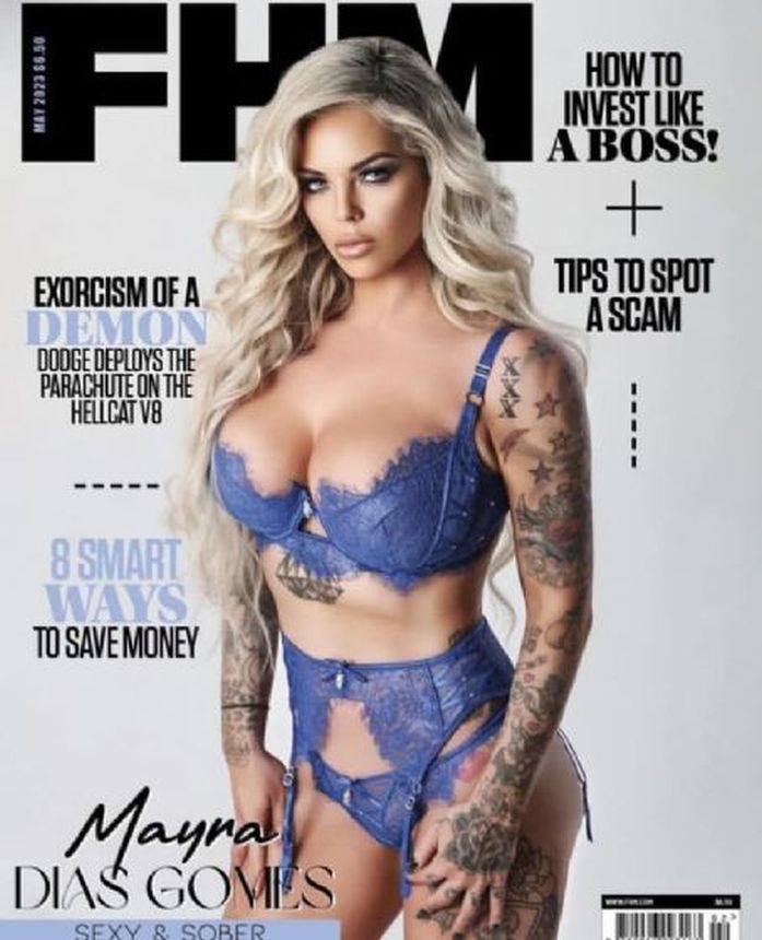 FHM USA magazine side cover  May 2023