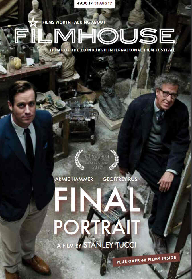 FILMHOUSE magazine side cover  August 2017