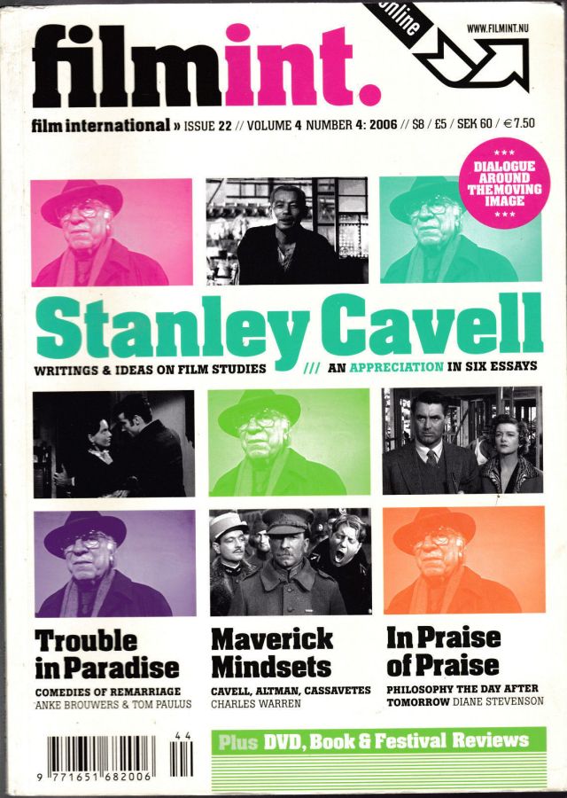 FILM INTERNATIONAL (Sweden) magazine side cover Issue 22 July/August 2006