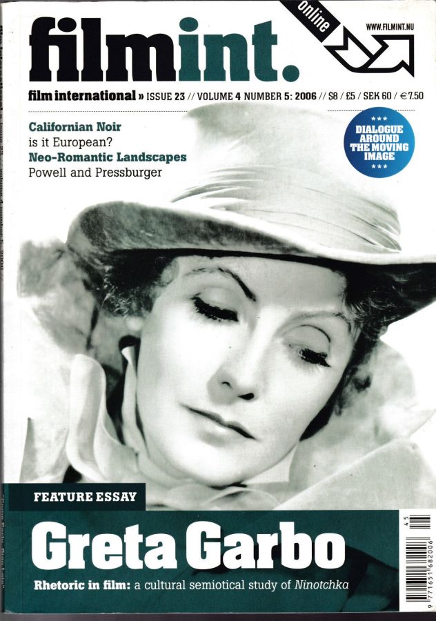 FILM INTERNATIONAL (Sweden) magazine side cover Issue 23 September/October 2006