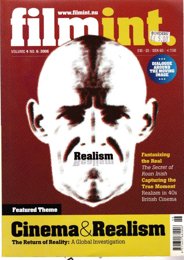 FILM INTERNATIONAL (Sweden) magazine side cover Issue 24 November/December 2006