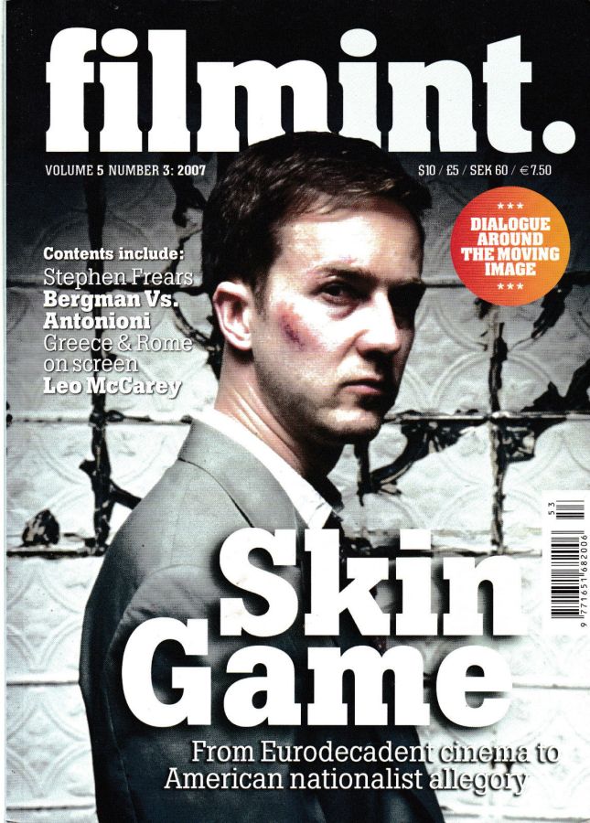 FILM INTERNATIONAL (Sweden) magazine side cover Issue 27 May/June 2007