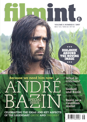 FILM INTERNATIONAL (Sweden) magazine side cover Issue 30 November/December 2007