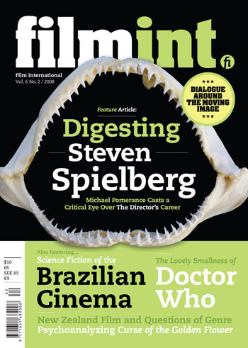 FILM INTERNATIONAL (Sweden) magazine side cover Issue 32 March/April 2008