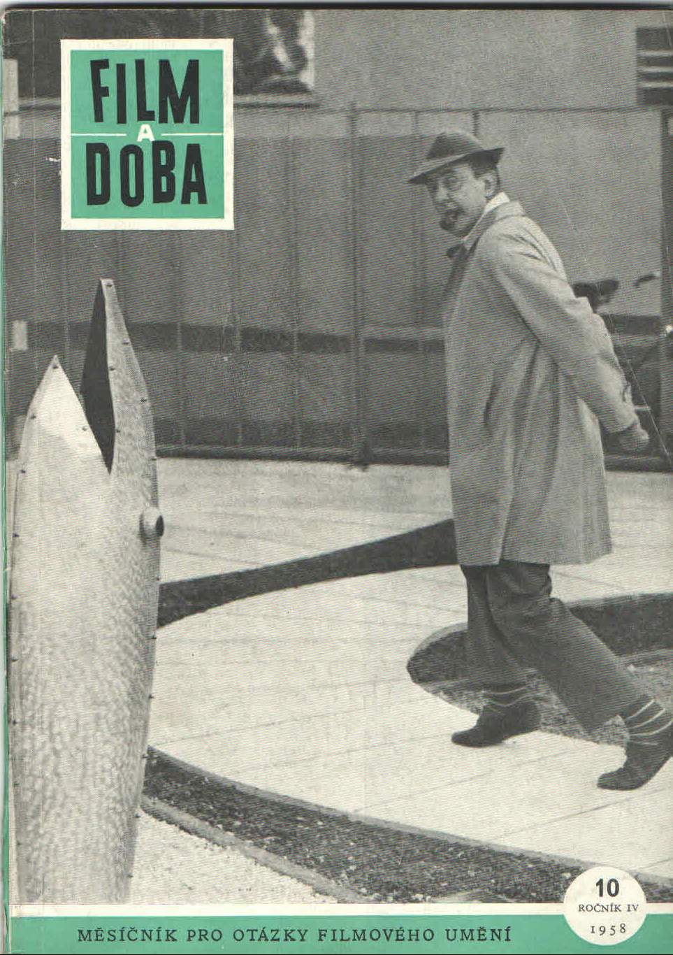 FILM A DOBA magazine side cover Issue 10  1958